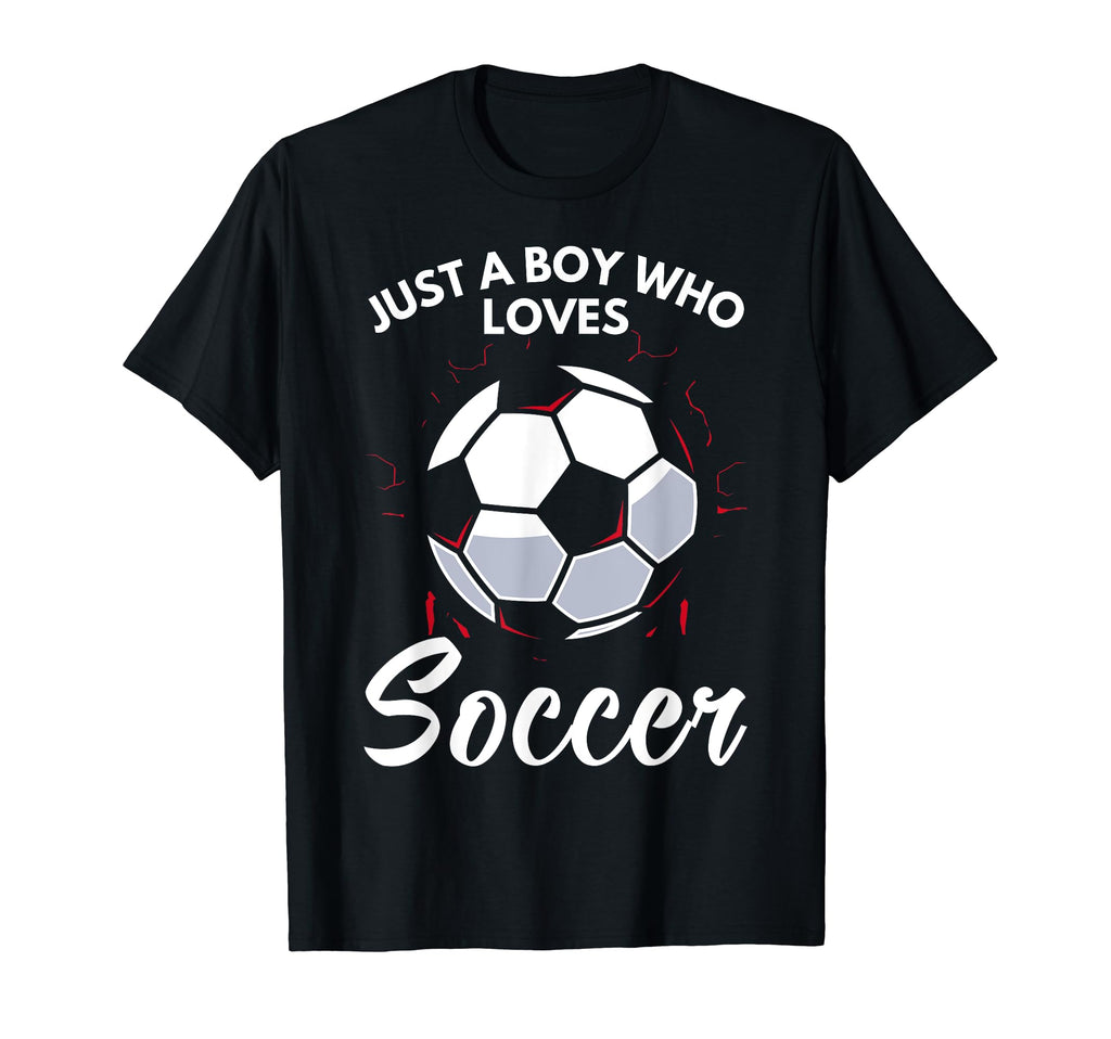 Just Who Loves Soccer Soccer T-Shirt - Novelty Apparel for Adults
