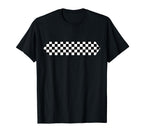 Checkered Checker Black White Teens T-Shirt - Graphic Print Men Women