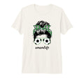 Mom Life Soccer Mom Messy Bun T-Shirt - Minimalist Print Men Women