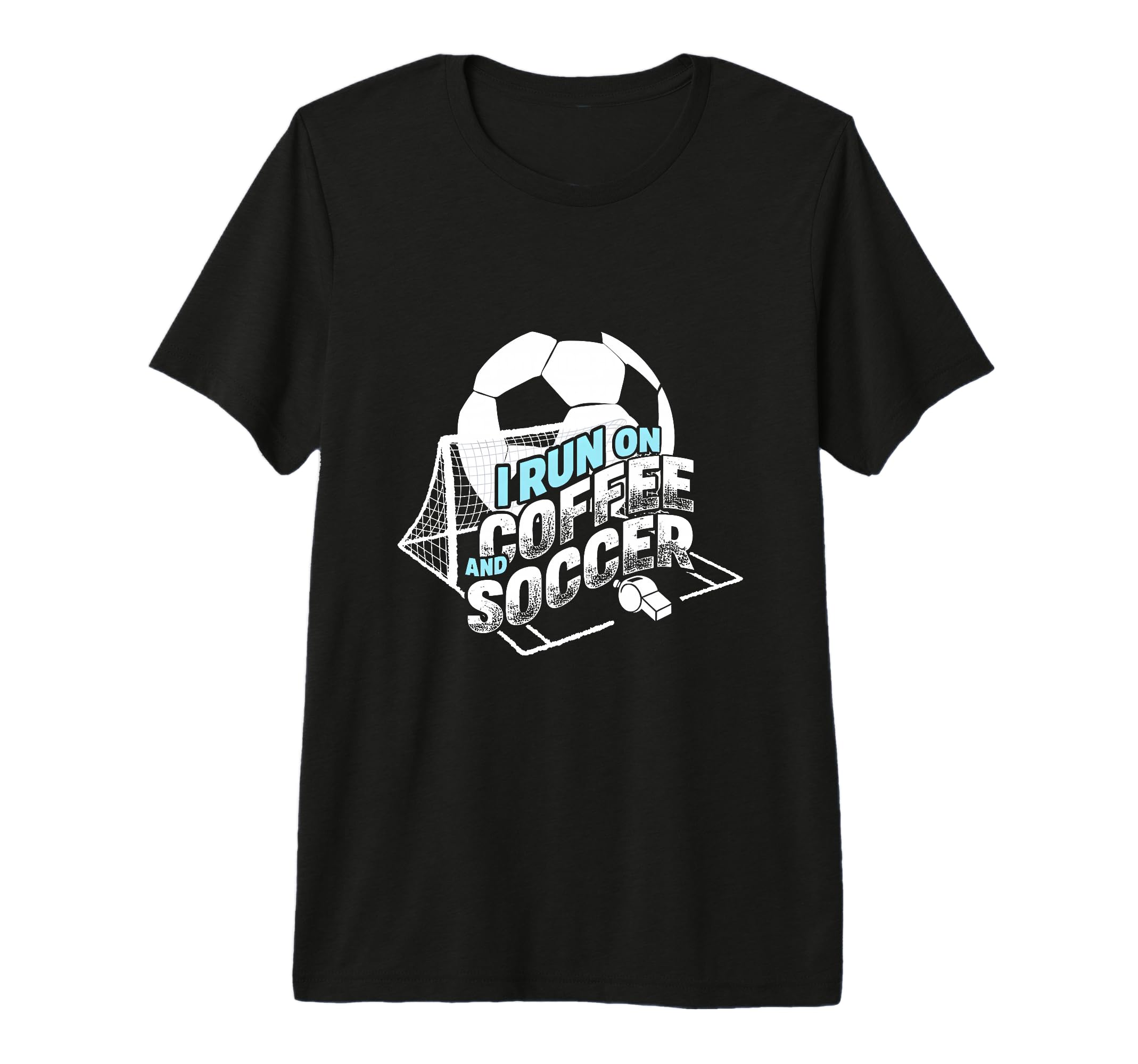 I Run Coffee And Soccer Soccer Parent T-Shirt - Streetwear Style Men Women