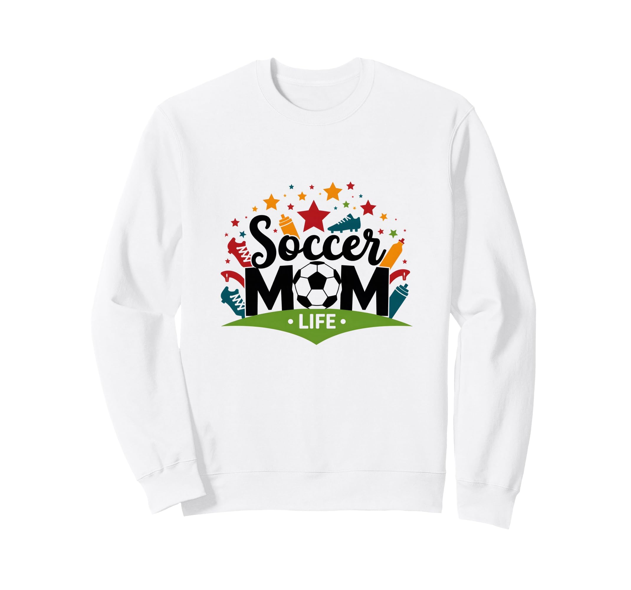 Soccer Mom Life Womens Sports Parent Sweatshirt - Trendy Graphic Unisex