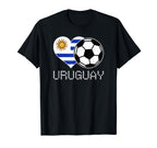 Uruguay Soccer Uruguayan Flag Love T-Shirt - Streetwear Style Men Women