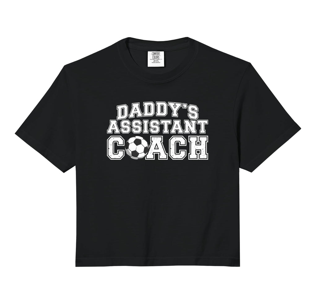 Daddys Assistant Coach Soccer Sweatshirt - Minimalist Print for Adults
