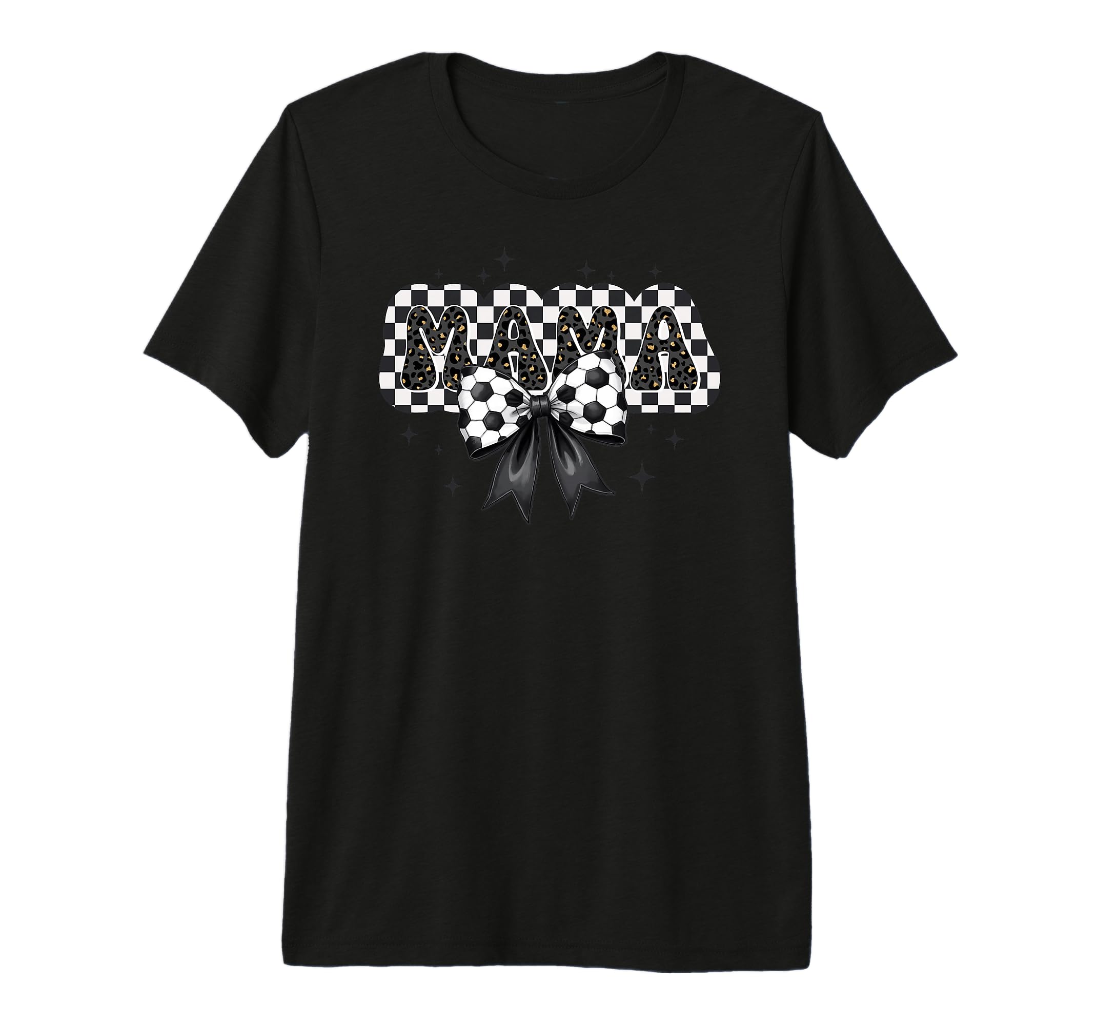 Soccer Mama Bow Mom Mommy Mother Gift T-Shirt - Minimalist Print Men Women