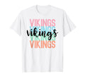 Vikings Team Mascot School Spirit T-Shirt - Streetwear Style for Adults