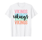Vikings Team Mascot School Spirit T-Shirt - Streetwear Style for Adults
