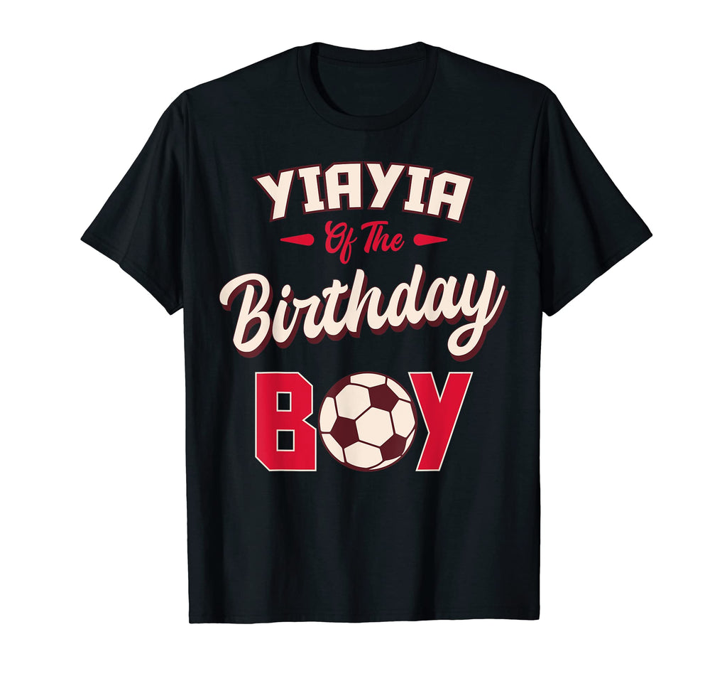 Yiayia Birthday Soccer Player Bday Party T-Shirt - Unique Graphic Unisex