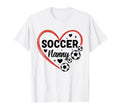 Soccer Nanny Heart Soccer Player T-Shirt - Minimalist Print for Adults
