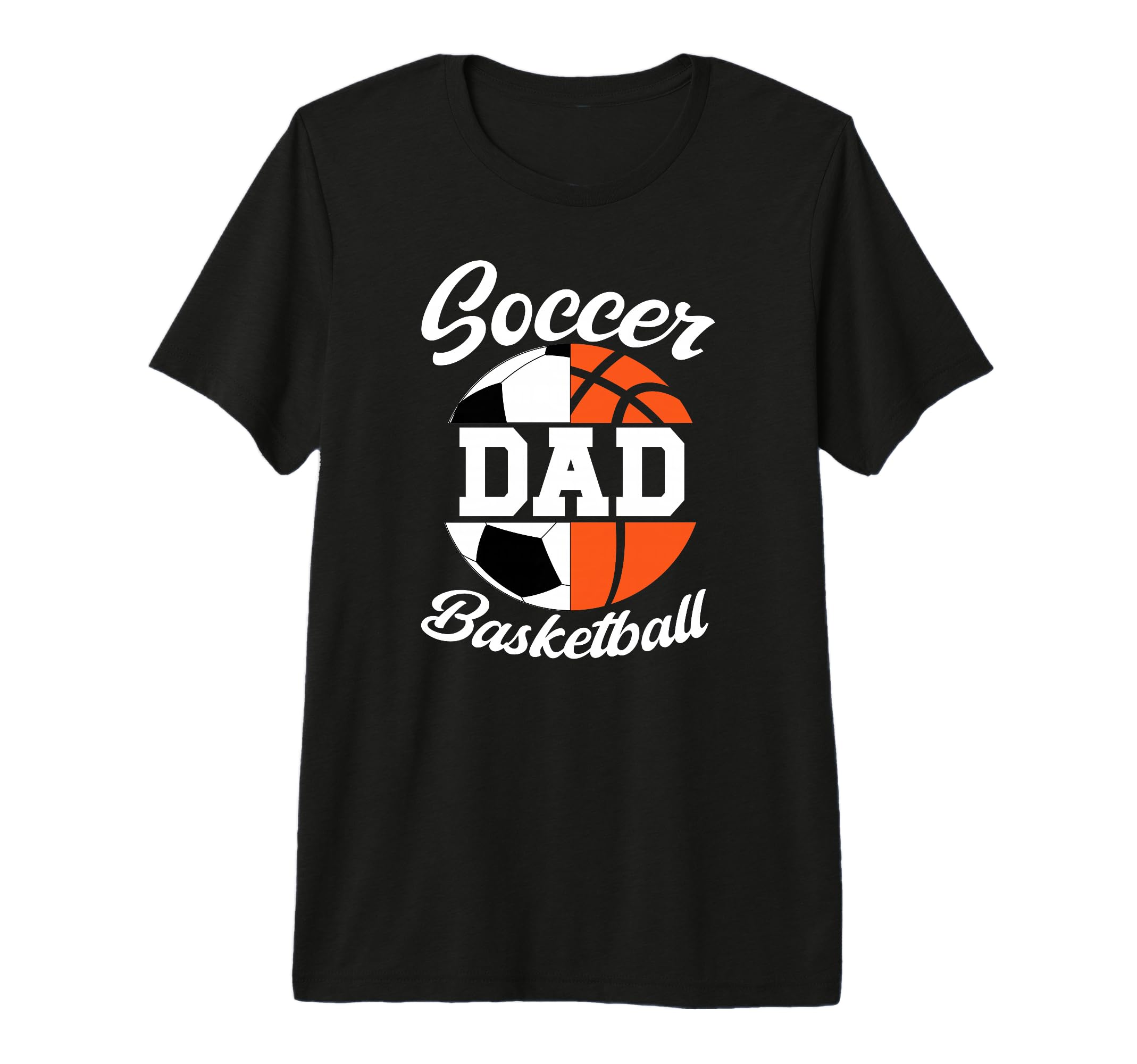 Mens Soccer Basketball Dad Basketball T-Shirt - Streetwear Style Unisex