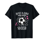 Funny Football Lover Just Who Loves T-Shirt - Casual Everyday Wear Unisex
