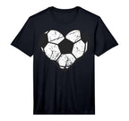 Soccer Ball Heart Valentines Day I Love T-Shirt - Graphic Print Unisex