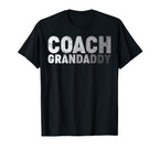 Coach Grandaddy Soccer Football T-Shirt - Unique Graphic Men Women