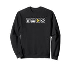 Eat Sleep Soccer Repeat Fun Soccer Sweatshirt - Minimalist Print Unisex