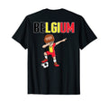Dabbing Soccer Belgium Soccer Fans T-Shirt - Trendy Graphic for Adults