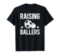 Raising Ballers Soccer Baseball Dad T-Shirt - Fun Novelty Design Unisex