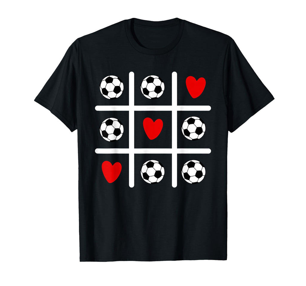 Valentine Soccer Love Heart Player Mom T-Shirt - Novelty Apparel Unisex