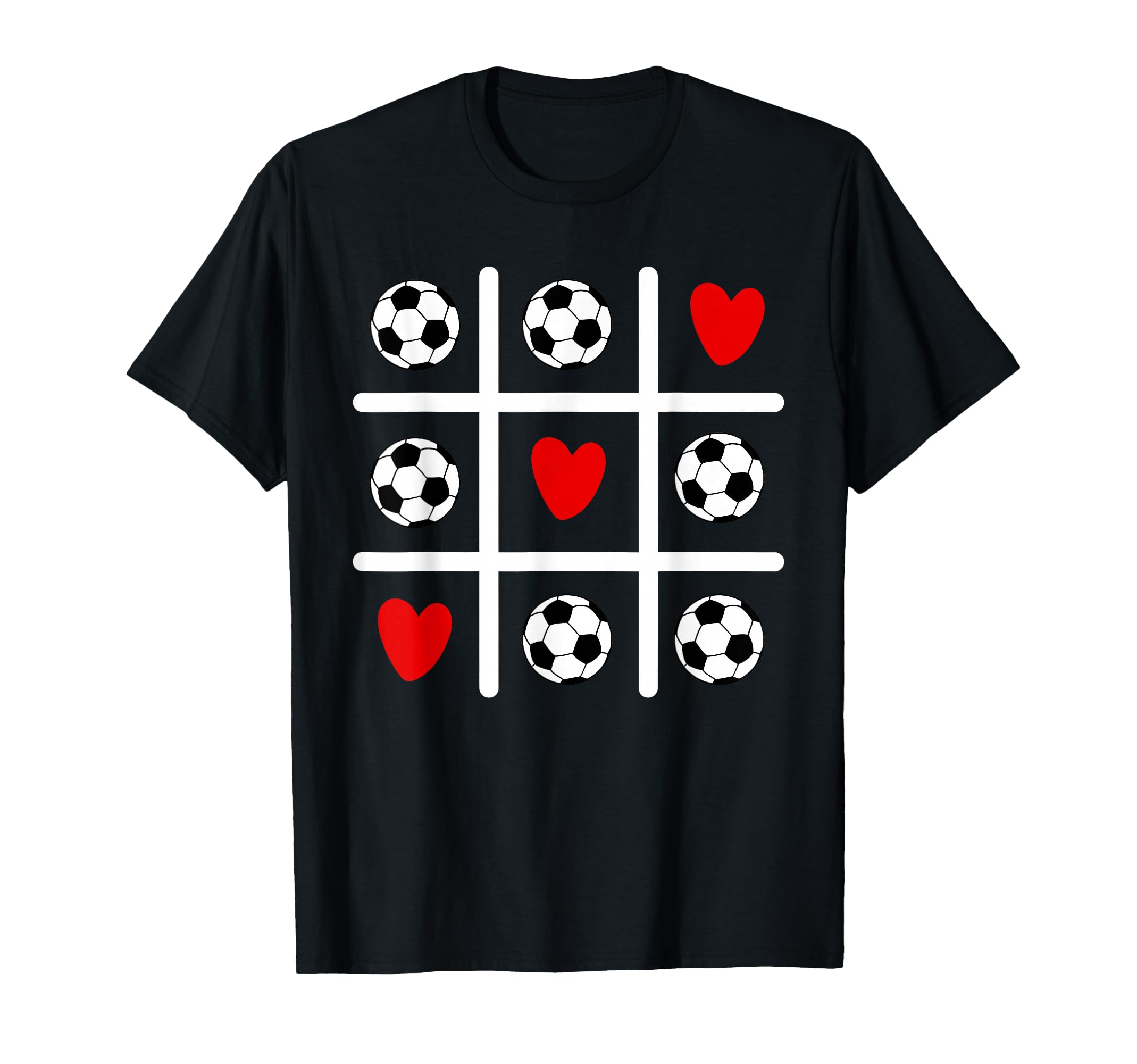 Valentine Soccer Love Heart Player Mom T-Shirt - Novelty Apparel Unisex
