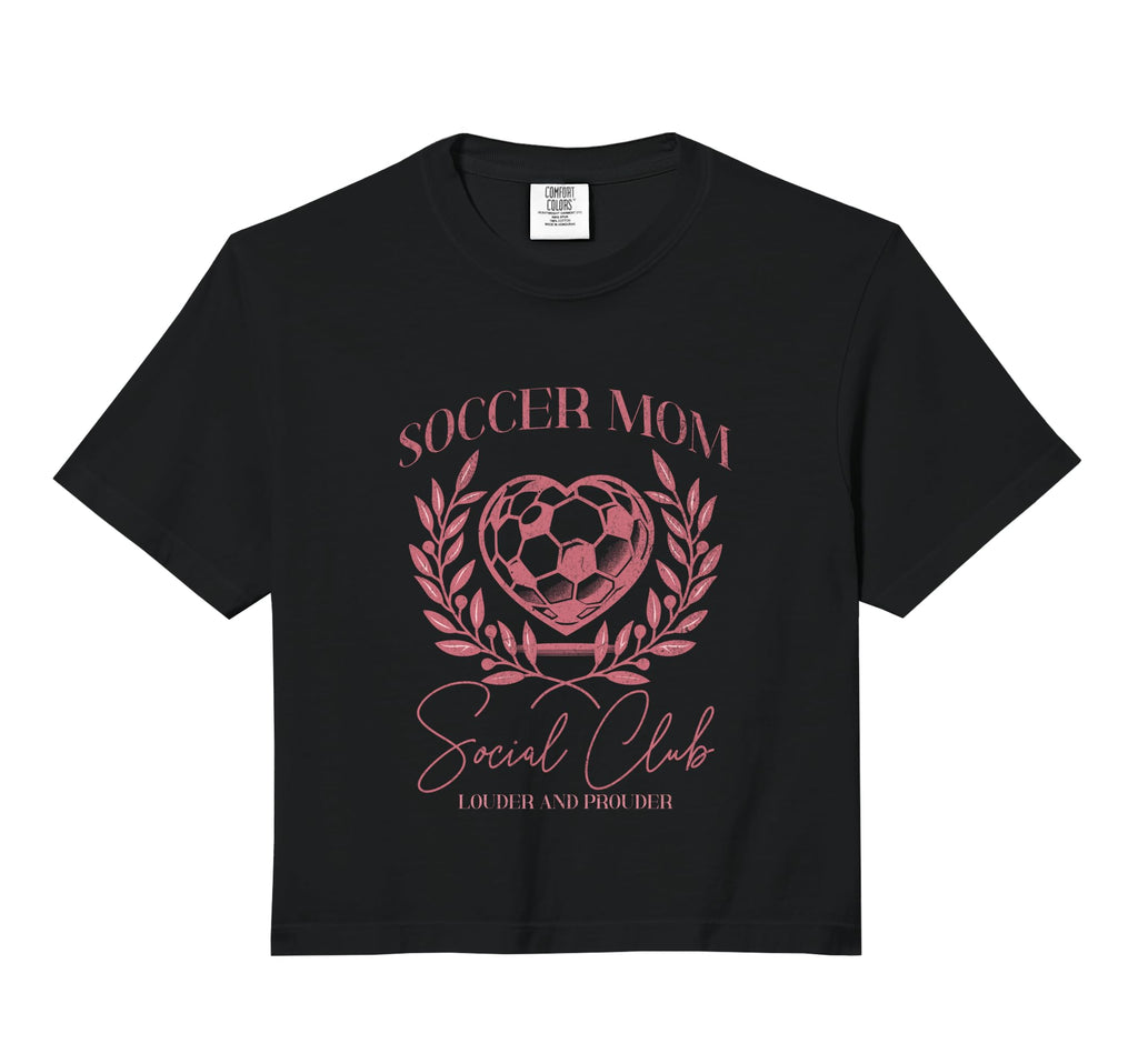 Soccer Mom Social Club Heart Sideline T-Shirt - Minimalist Print Unisex