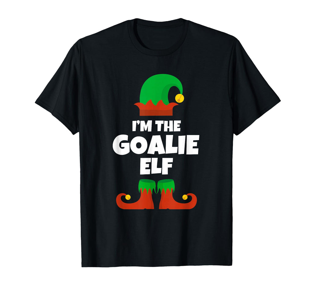 Im Goalie Elf Family Pajama Hockey T-Shirt - Minimalist Print for Adults