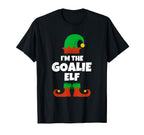 Im Goalie Elf Family Pajama Hockey T-Shirt - Minimalist Print for Adults
