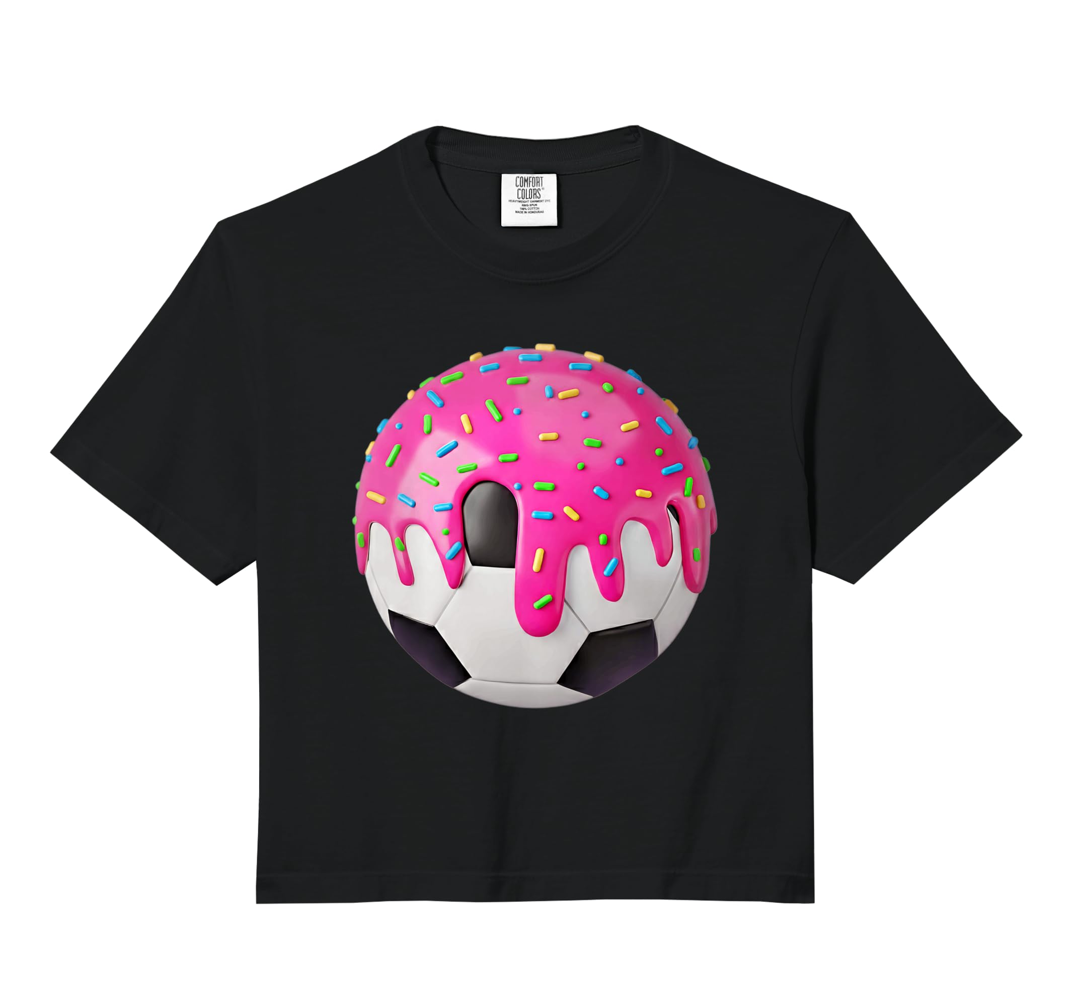 Funny Soccer Ice Cream Drip Sprinkles Hoodie - Streetwear Style Unisex