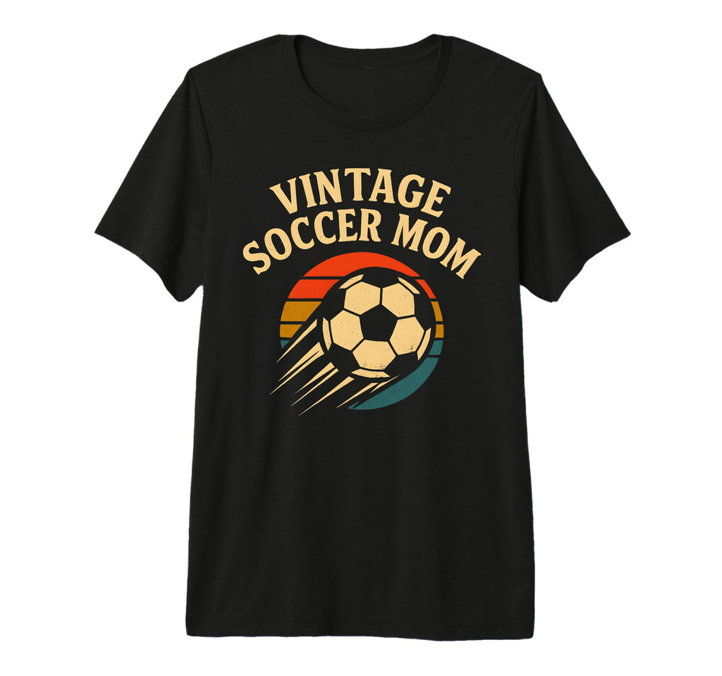Soccer Mom Distressed Ball Tri Blend T-Shirt - Casual Everyday Wear Unisex