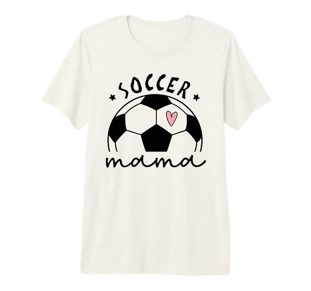 Soccer Mama Heart Ball Game Day T-Shirt - Novelty Apparel Men Women