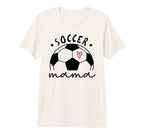 Soccer Mama Heart Ball Game Day T-Shirt - Novelty Apparel Men Women