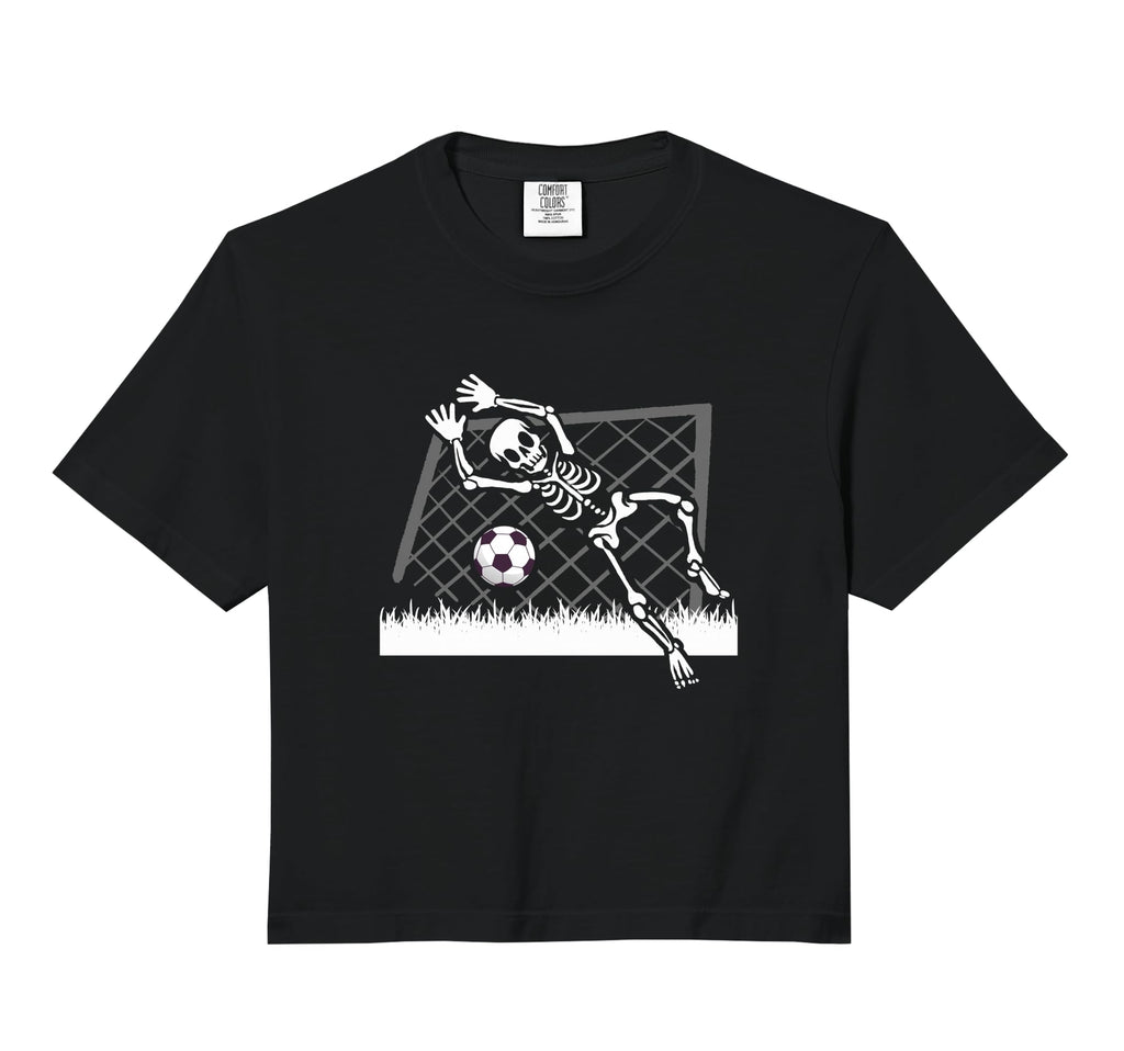 Skeleton Soccer Funny Halloween Party T-Shirt - Custom Art Print Unisex