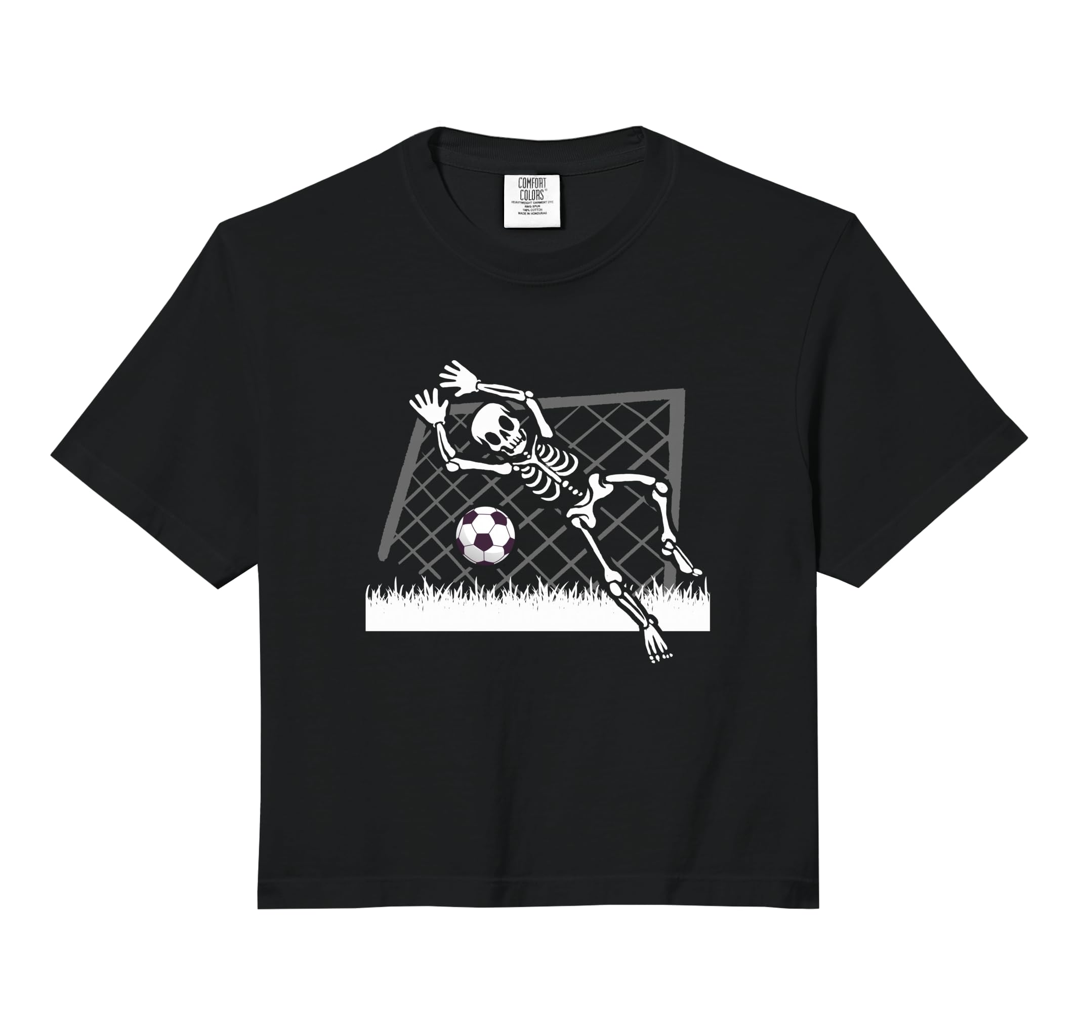 Skeleton Soccer Funny Halloween Party T-Shirt - Custom Art Print Unisex