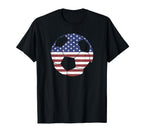 Soccer Ball Usa American Flag T-Shirt - Novelty Apparel Men Women
