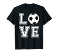 Love Soccer Playing Soccer Lover T-Shirt - Minimalist Print Men Women