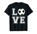 Love Soccer Playing Soccer Lover T-Shirt - Minimalist Print Men Women
