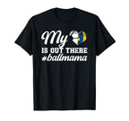 My Heart Is Out There Ball Mama T-Shirt - Casual Everyday Wear Men Women