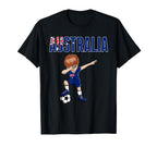 Dabbing Soccer Australia Soccer Fans T-Shirt - Aesthetic Graphic Men Women