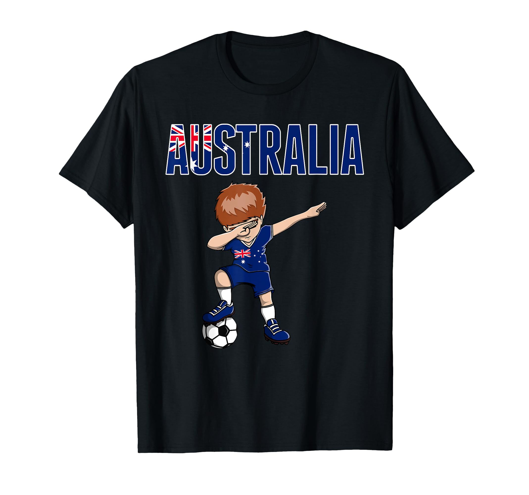 Dabbing Soccer Australia Soccer Fans T-Shirt - Aesthetic Graphic Men Women