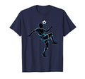 Soccer Player Juggling Ball Silhouette T-Shirt - Minimalist Print Unisex