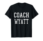 Coach Wyatt Custom Football T-Shirt - Casual Everyday Wear for Adults