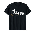 Soccer Love Goalie Distressed T-Shirt - Novelty Apparel for Adults