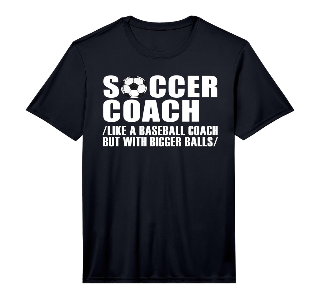 Mens Soccer Coach Like Baseball T-Shirt - Streetwear Style for Adults