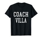 Coach Villa Custom Football T-Shirt - Casual Everyday Wear for Adults
