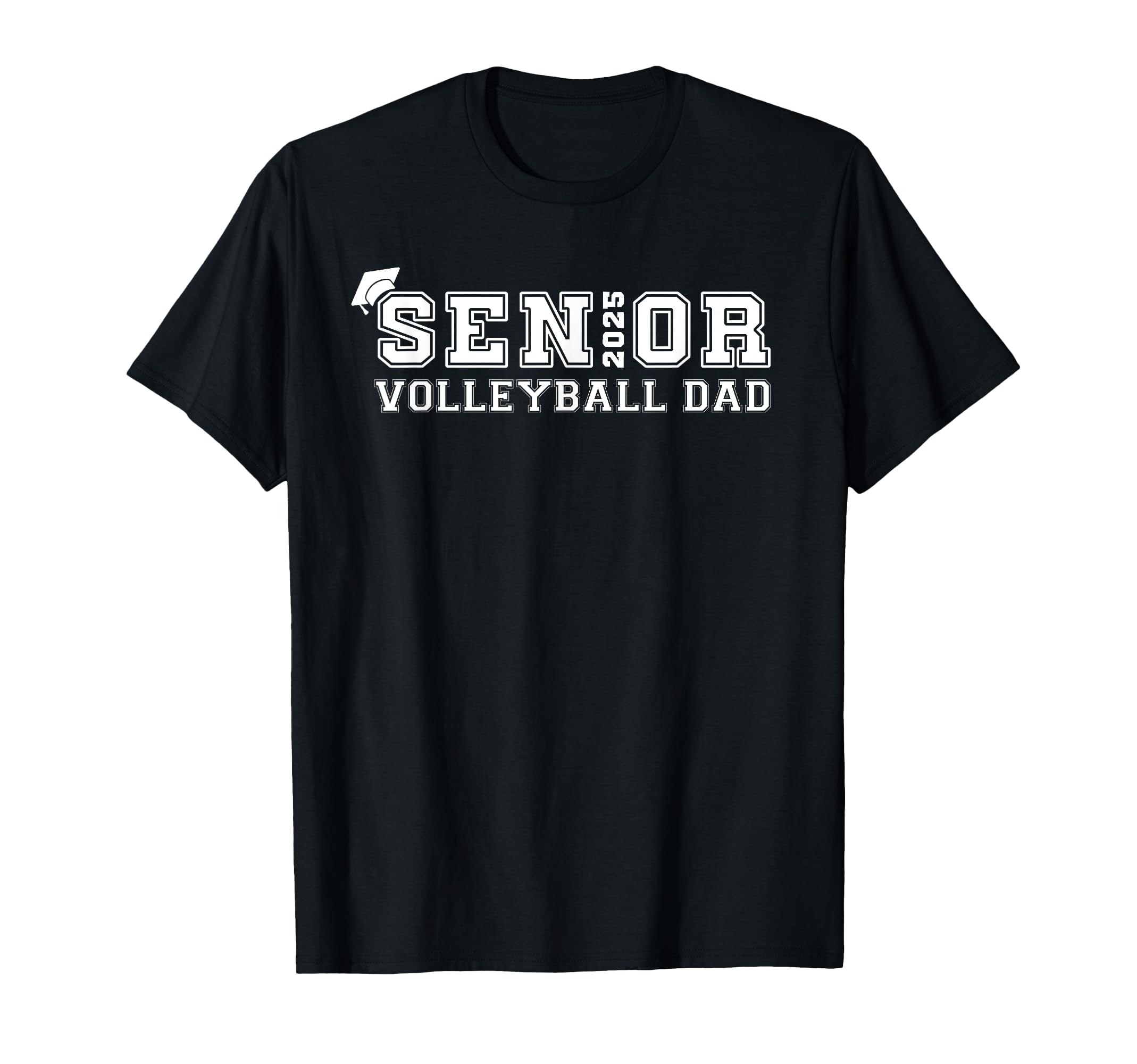 Senior Volleyball Dad Class 2025 T-Shirt - Minimalist Print Unisex