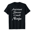 Assistant Soccer Coach Occupation Work T-Shirt - Minimalist Print Men Women