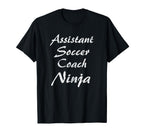 Assistant Soccer Coach Occupation Work T-Shirt - Minimalist Print Men Women