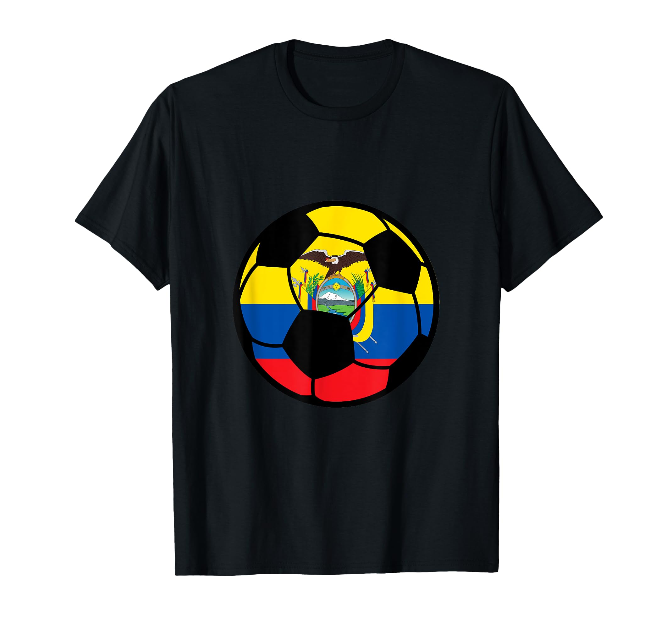 Ecuador Flag Soccer Fans Football Lovers T-Shirt - Unique Graphic Unisex