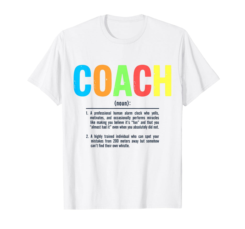 Coach Definition Best Coaches Gift T-Shirt - Minimalist Print for Adults