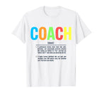 Coach Definition Best Coaches Gift T-Shirt - Minimalist Print for Adults