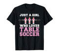 Funny Foosball Just Who Love T-Shirt - Casual Everyday Wear for Adults