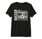 Soccer Senior Mom 2026 Last Half Soccer T-Shirt - Trendy Graphic Unisex