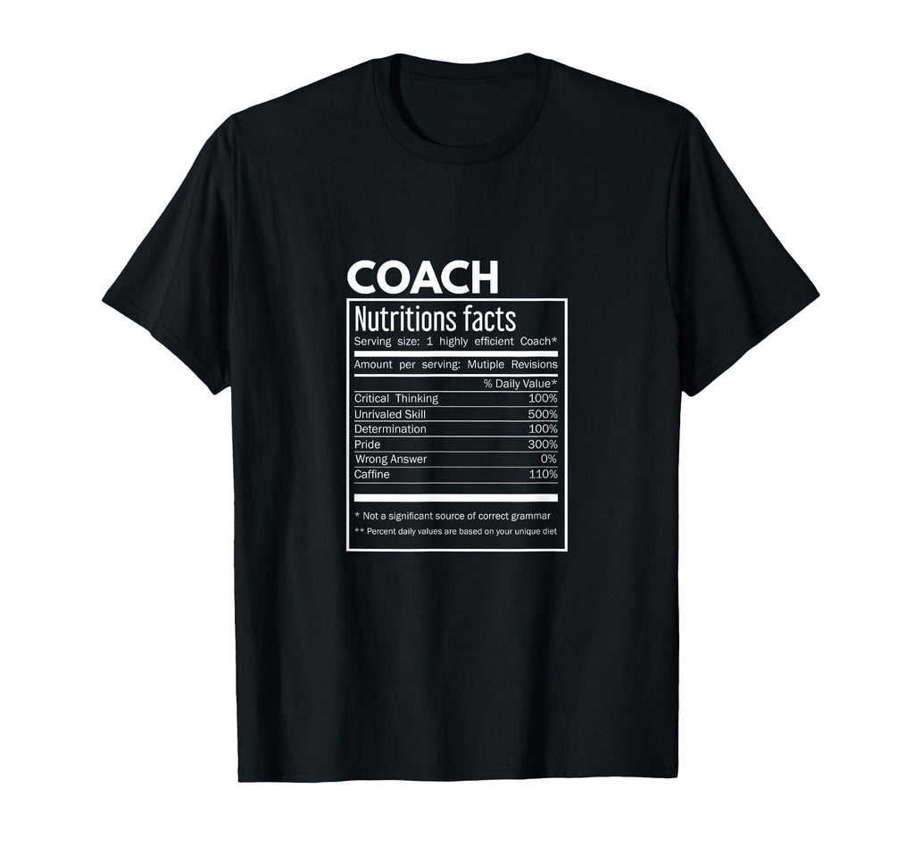 Coach Gift Coach Funny Nutritional T-Shirt - Trendy Graphic Men Women